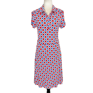 Superstition geometric print t-shirt dress